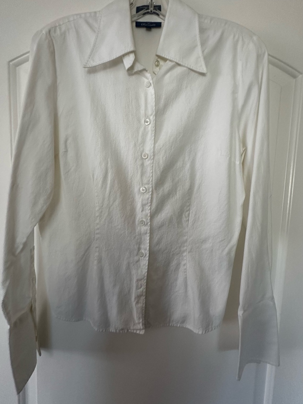 Faconnable White Long Sleeve Button-Down Shirt